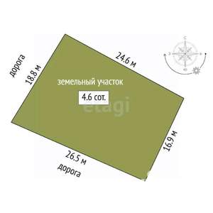 Дом 75м², 1-этажный, участок 5 сот.