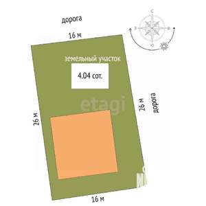 Дом 200м², 2-этажный, участок 4 сот.