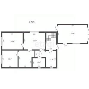 Дом 124м², 2-этажный, участок 3 сот.