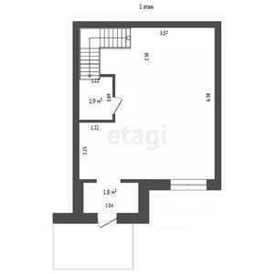 Таунхаус 104м², 3-этажный, участок 2 сот.