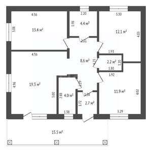 Дом 99м², 1-этажный, участок 5 сот.