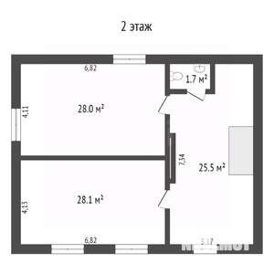 Дом 176м², 2-этажный, участок 6 сот.