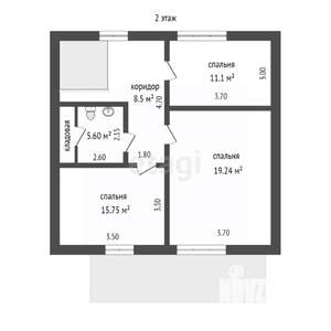 Дом 140м², 2-этажный, участок 12 сот.