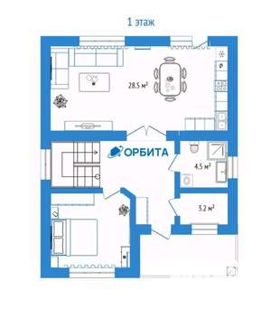 Дом 130м², 2-этажный, участок 6 сот.