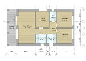 Дом 100м², 2-этажный, участок 5 сот.