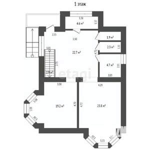 Дом 251м², 3-этажный, участок 6 сот.