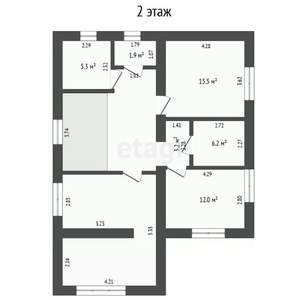 Дом 180м², 2-этажный, участок 7 сот.