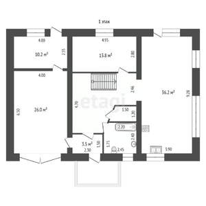 Дом 192м², 2-этажный, участок 13 сот.