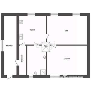 Дом 50м², 1-этажный, участок 3 сот.