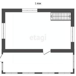 Дача 41м², 2-этажный, участок 5 сот.