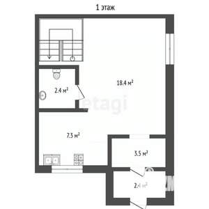 Таунхаус 114м², 3-этажный, участок 2 сот.