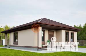 Дом 64м², 1-этажный, участок 1 сот.