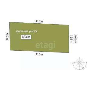 Дом 90м², 1-этажный, участок 8 сот.