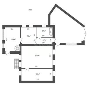 Дом 128м², 2-этажный, участок 4 сот.