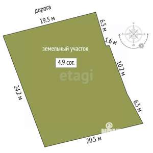 Дом 15м², 1-этажный, участок 5 сот.