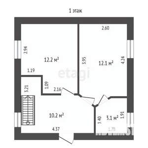 Дом 76м², 2-этажный, участок 6 сот.