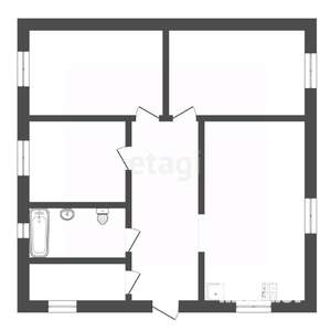 Дом 90м², 1-этажный, участок 4 сот.