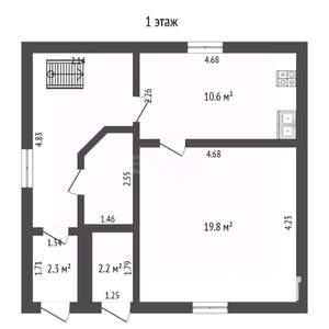 Дом 120м², 2-этажный, участок 7 сот.