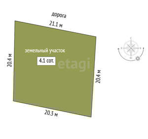 Дом 20м², 2-этажный, участок 7 сот.