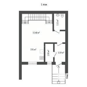 Таунхаус 122м², 3-этажный, участок 2 сот.