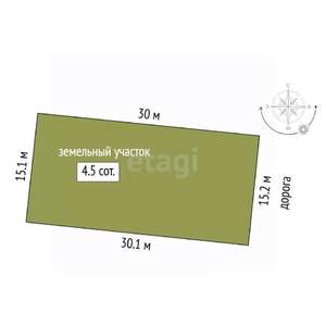 Дом 100м², 1-этажный, участок 5 сот.