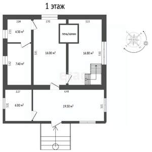 Дом 71м², 2-этажный, участок 8 сот.