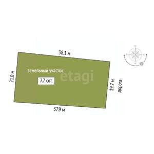 Дом 70м², 2-этажный, участок 8 сот.