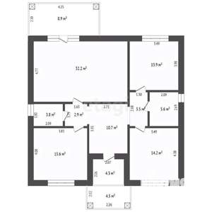 Дом 110м², 1-этажный, участок 11 сот.