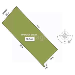 Дача 52м², 2-этажный, участок 11 сот.