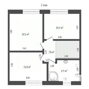 Таунхаус 104м², 2-этажный, участок 2 сот.