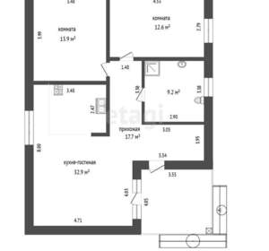 Дом 83м², 1-этажный, участок 6 сот.