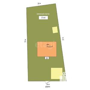 Дом 126м², 1-этажный, участок 14 сот.