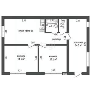 Дом 72м², 2-этажный, участок 8 сот.