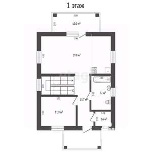 Дом 100м², 1-этажный, участок 5 сот.