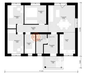 Дом 71м², 1-этажный, участок 1 сот.