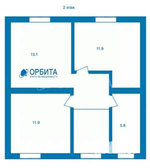 Дом 110м², 2-этажный, участок 5 сот.