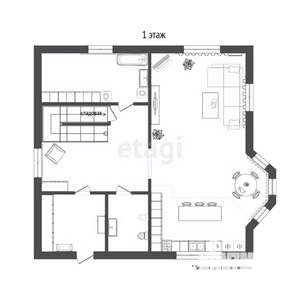 Дом 191м², 2-этажный, участок 7 сот.