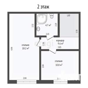 Таунхаус 90м², 3-этажный, участок 1 сот.