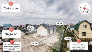 Дача 96м², 1-этажный, участок 8 сот.