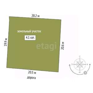 Дача 25м², 1-этажный, участок 4 сот.