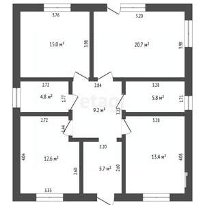 Дом 90м², 1-этажный, участок 5 сот.
