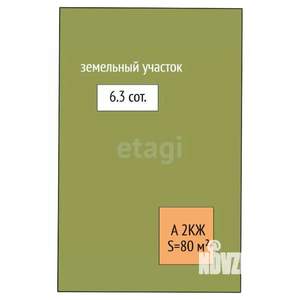 Дом 80м², 2-этажный, на длительный срок, 