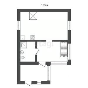 Дом 43м², 2-этажный, участок 5 сот.  