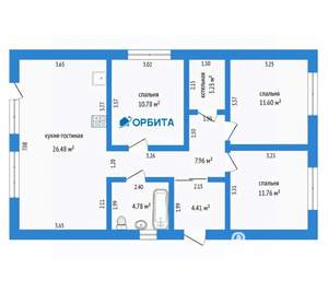 Дом 80м², 2-этажный, участок 5 сот.  