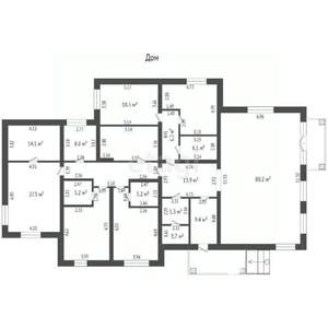 Дача 320м², 1-этажный, участок 15 сот.  