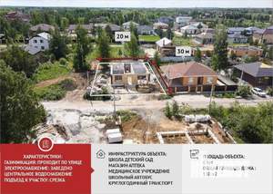 Дом 130м², 1-этажный, участок 6 сот.  