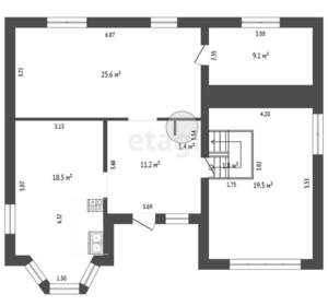 Дом 273м², 3-этажный, участок 8 сот.  
