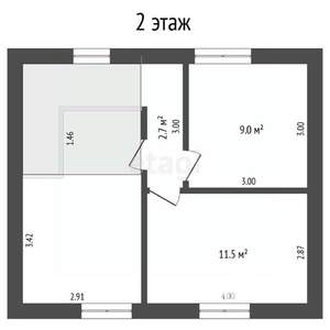 Дача 80м², 2-этажный, участок 6 сот.  