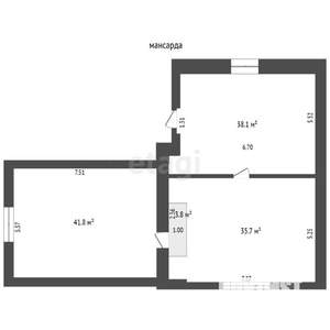 Дом 190м², 2-этажный, участок 5 сот.  