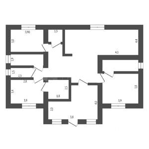 Коттедж 128м², 1-этажный, участок 8 сот.  